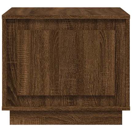 Soffbord brun ek 51x50x44 cm konstruerat trä