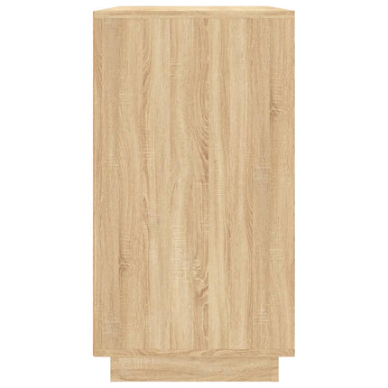 Skänk sonoma-ek 80x34x75 cm konstruerat trä