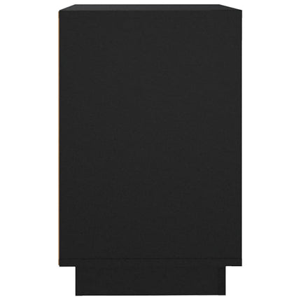 Byrå svart 102x35x60 cm konstruerat trä