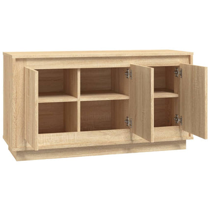 Byrå sonoma-ek 102x35x55 cm konstruerat trä