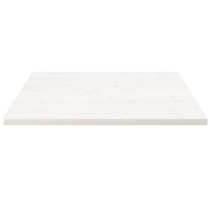 Bordsskiva vit 70x70x2,5 cm massiv furu fyrkantig