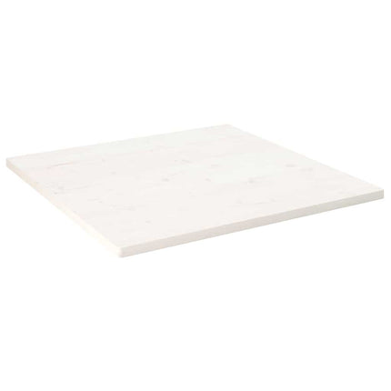 Bordsskiva vit 80x80x2,5 cm massiv furu fyrkantig