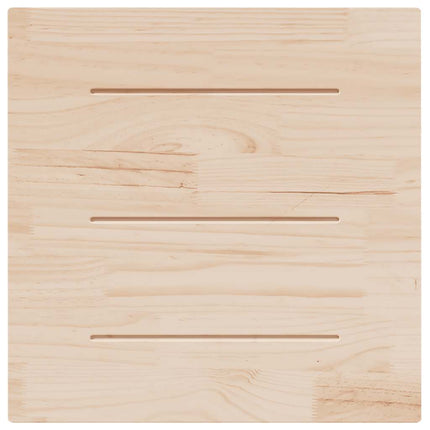 Bordsskiva vit 80x80x2,5 cm massiv furu fyrkantig