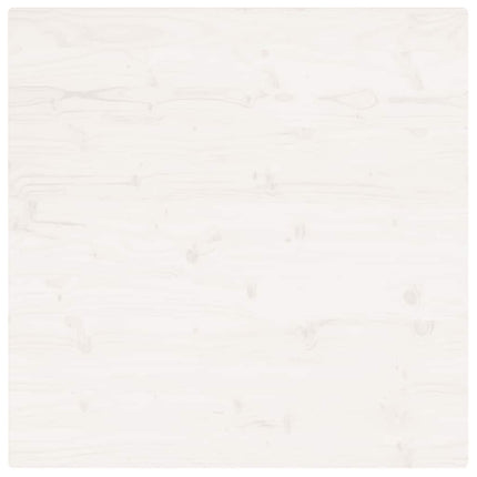 Bordsskiva vit 90x90x2,5 cm massiv furu fyrkantig