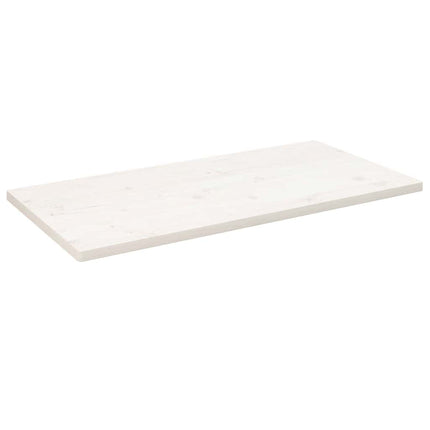 Bordsskiva vit 110x55x2,5 cm massiv furu rektangulär