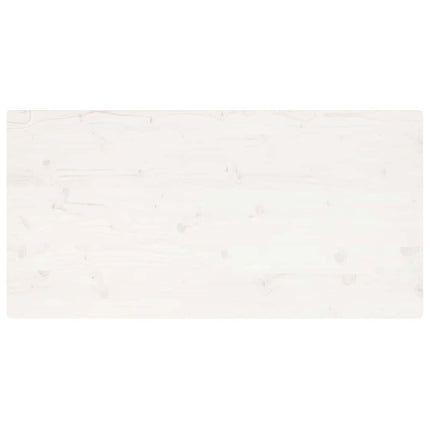 Bordsskiva vit 110x60x2,5 cm massiv furu rektangulär