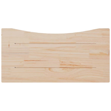 Skrivbordsskiva vit 80x40x2,5 cm massiv furu