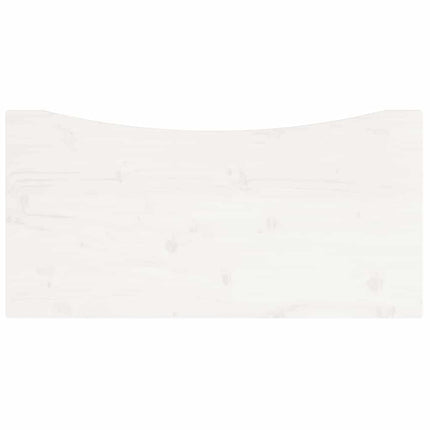 Skrivbordsskiva vit 80x40x2,5 cm massiv furu
