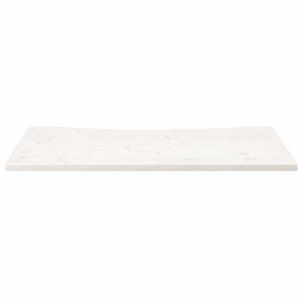 Skrivbordsskiva vit 110x55x2,5 cm massiv furu