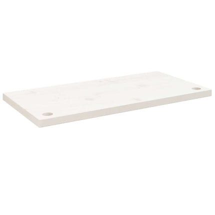 Skrivbordsskiva vit 80x40x2,5 cm massiv furu