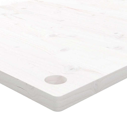 Skrivbordsskiva vit 80x40x2,5 cm massiv furu