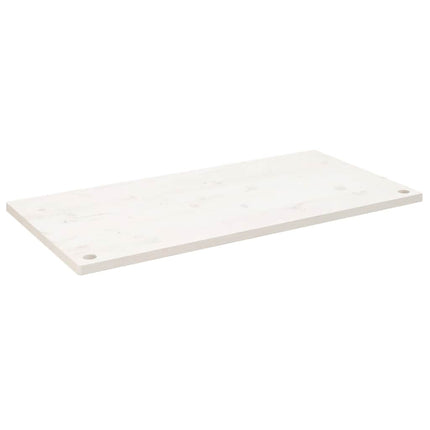 Skrivbordsskiva vit 110x55x2,5 cm massiv furu