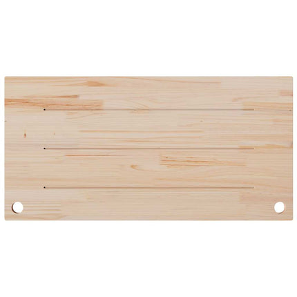 Skrivbordsskiva vit 110x55x2,5 cm massiv furu