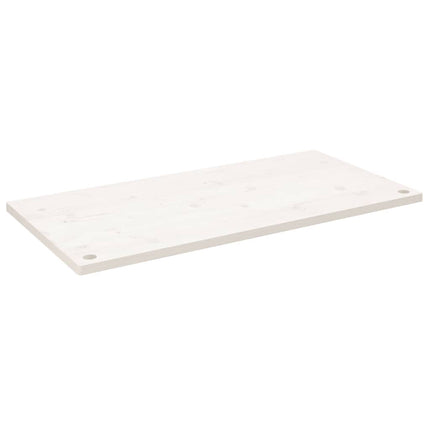 Skrivbordsskiva vit 100x60x2,5 cm massiv furu
