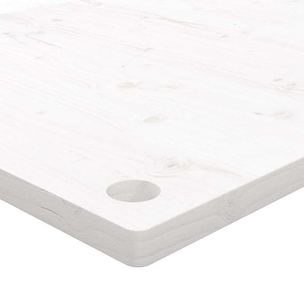 Skrivbordsskiva vit 100x60x2,5 cm massiv furu