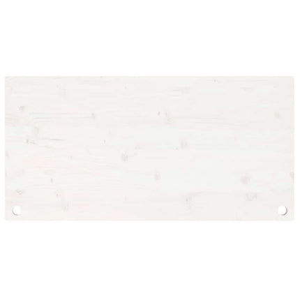 Skrivbordsskiva vit 110x60x2,5 cm massiv furu