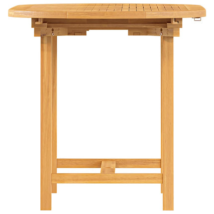 Utdragbart trädgårdsbord 110-160x80x75 cm massiv teak