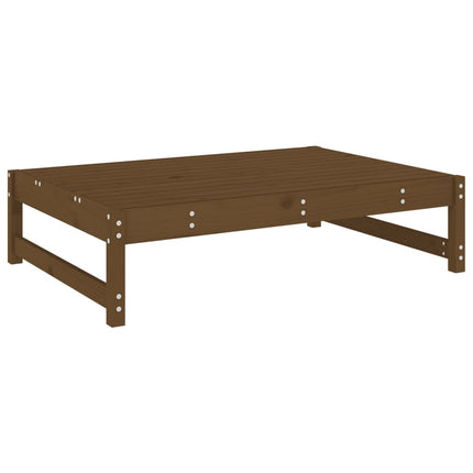 Fotpall för trädgården honungsbrun 120x80 cm massiv furu