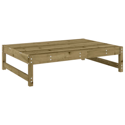 Fotpall för trädgården 120x80 cm massiv furu