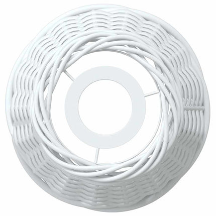 Taklampskärm vit Ø15x12 cm korgmaterial