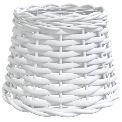 Taklampskärm vit Ø20x15 cm korgmaterial