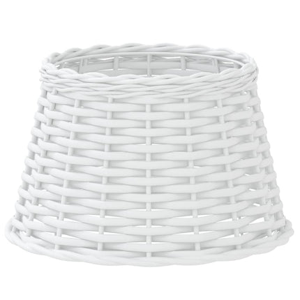 Lampskärm vit Ø38x23 cm korgmaterial