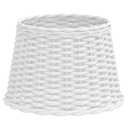 Lampskärm vit Ø40x26 cm korgmaterial