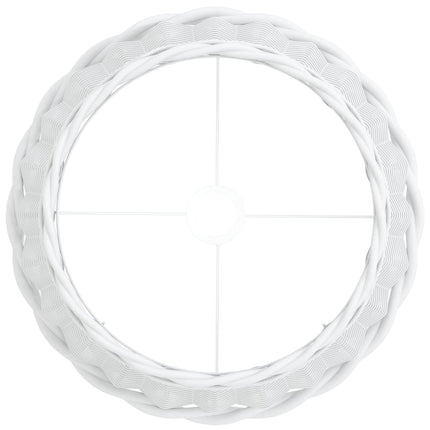 Lampskärm vit Ø40x26 cm korgmaterial