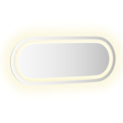 Badrumsspegel LED 50x20 cm oval