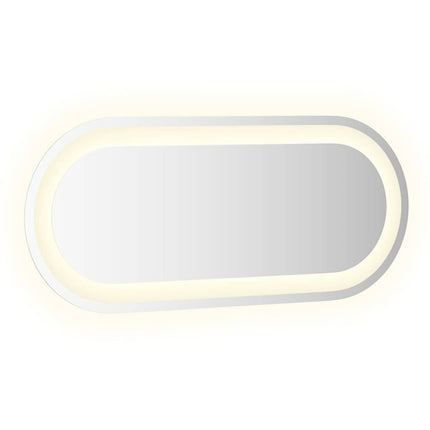 Badrumsspegel LED 70x30 cm oval