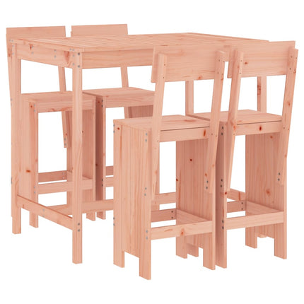 Bistroset 5 delar massivt douglasträ