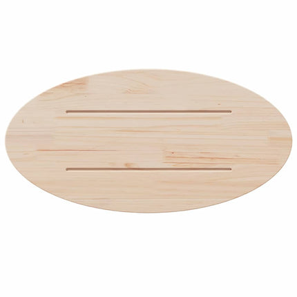 Bordsskiva 60x30x2,5 cm oval massiv furu