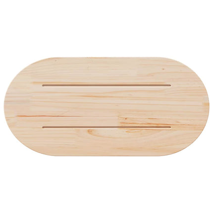 Bordsskiva 70x35x2,5 cm massivt trä furu oval