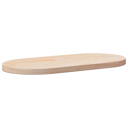Bordsskiva 80x40x2,5 cm massivt trä furu oval