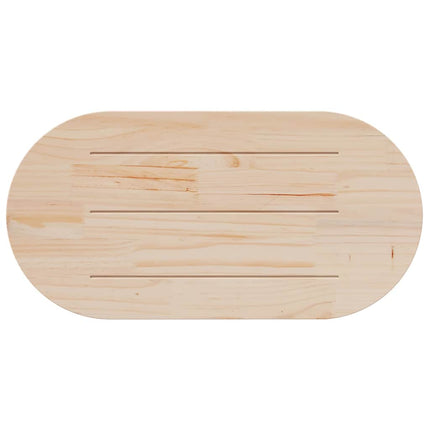 Bordsskiva 110x55x2,5 cm massivt trä furu oval