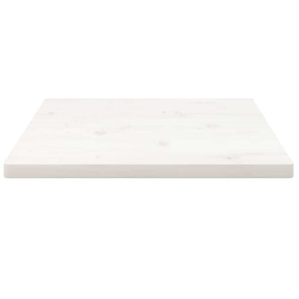 Bordsskiva vit 40x40x2,5 cm massiv furu fyrkantig