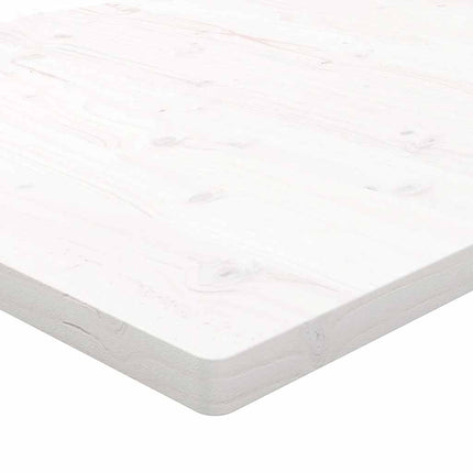 Bordsskiva vit 50x50x2,5 cm massiv furu fyrkantig