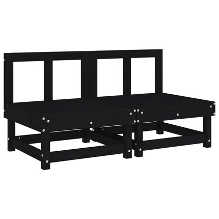 Mittensoffor 2 st svart massiv furu
