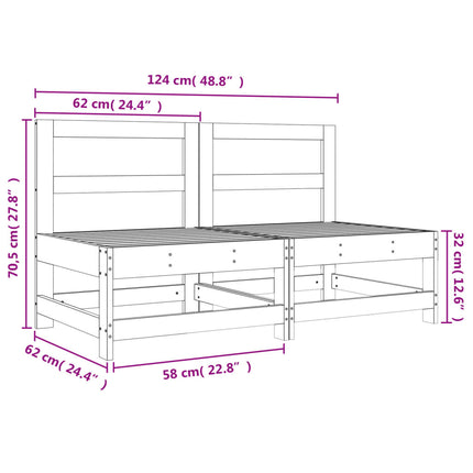 Mittensoffor 2 st impregnerad furu