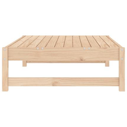 Fotpall för trädgården 120x80 cm massiv furu