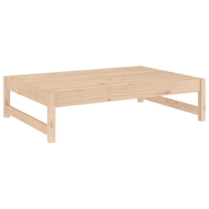Fotpall för trädgården 120x80 cm massiv furu