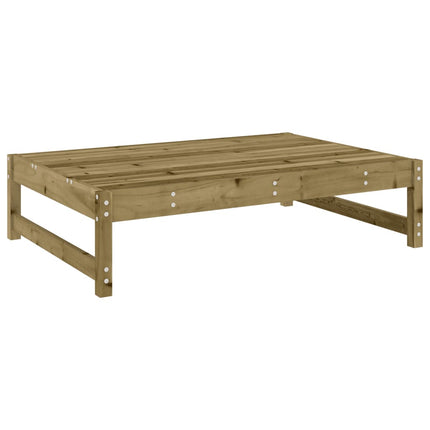 Fotpall för trädgården 120x80 cm massiv furu