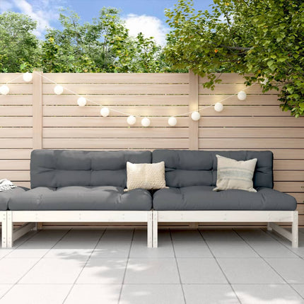 Mittensoffor 2 st vit 120x80 cm massiv furu
