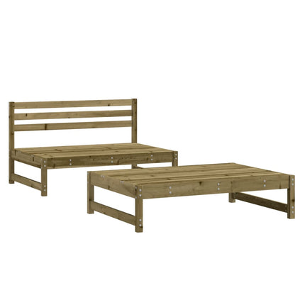 Loungegrupp 2 delar impregnerad furu