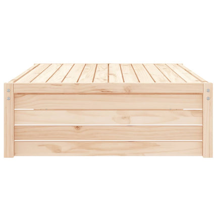 Fotpall för trädgården 120x80 cm massiv furu