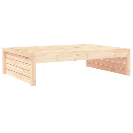 Fotpall för trädgården 120x80 cm massiv furu