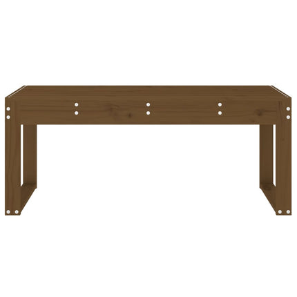 Trädgårdsbänk honungsbrun 110x38x45 cm massiv furu