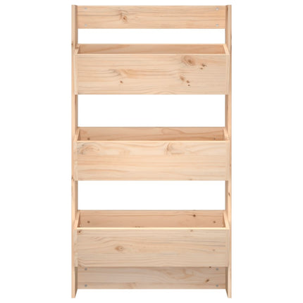 Odlingslåda för vägg 3 nivåer 60x18,5x110 cm massiv furu