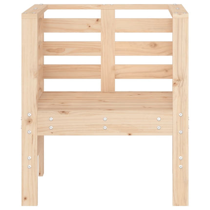 Trädgårdsstolar 2 st 61,5x53x71 cm massiv furu