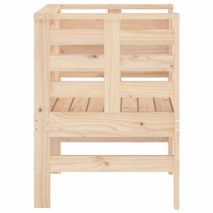 Trädgårdsstolar 2 st 61,5x53x71 cm massiv furu
